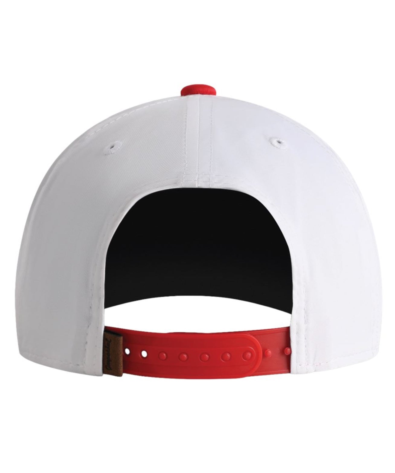 Red and White Embroidered Golfer Hat