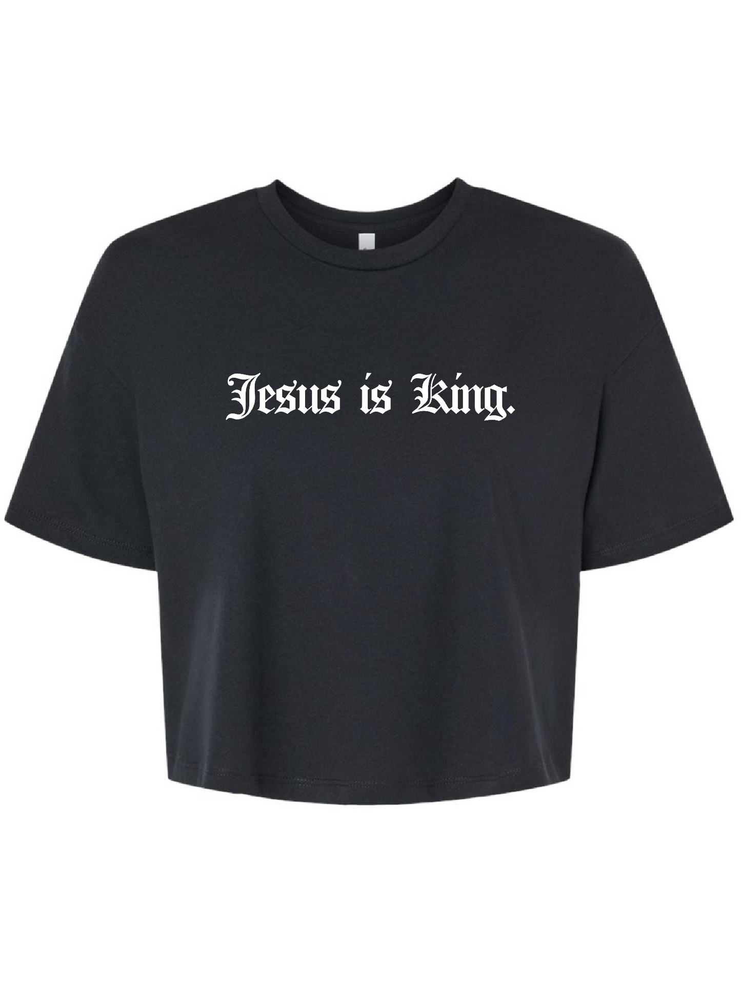 Jesus is King Crop Top