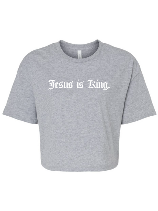 Jesus is King Crop Top