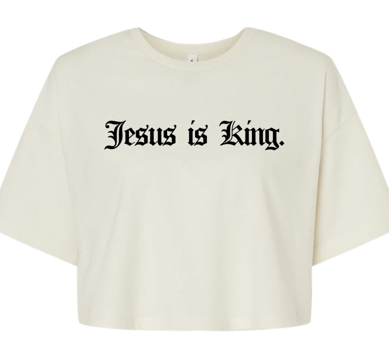 Jesus is King Crop Top