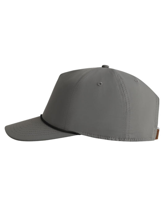 Grey and Black Embroidered Golfer Hat